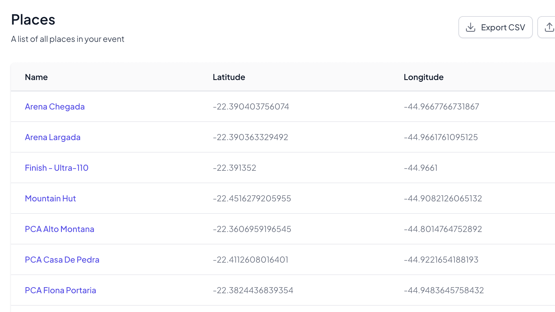 3D map preview interface